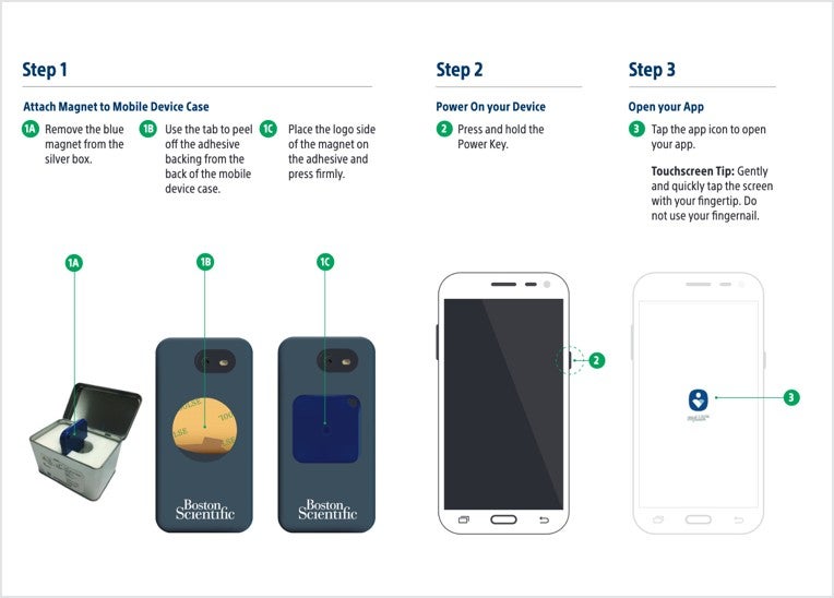 picture of steps with mobile images